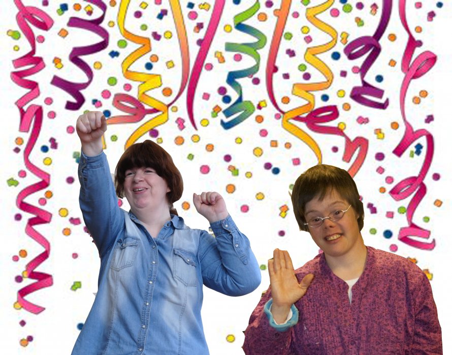 Marion Ruitenbeek en Marcella Campfens.. BLIJ !